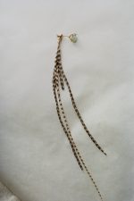 LAGOON AND GRIZZLY FEATHER EARRINGS - Image 2