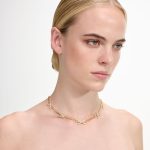 GOLD CRYSTAL BOW NECKLACE - Image 3