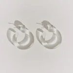 SMALL GLASSY HOOPS