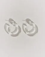 SMALL GLASSY HOOPS