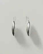 LARGE ELONGATED ELLIPSE EARRINGS