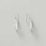 LARGE ELONGATED RIDGE EARRINGS