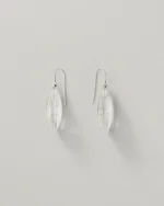 LARGE ELONGATED RIDGE EARRINGS