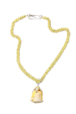 PALE YELLOW ROSE NECKLACE - Image 3