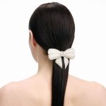 PEARL CRYSTAL BOW HAIRCLIP - Image 4
