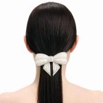 PEARL CRYSTAL BOW HAIRCLIP - Image 2