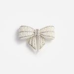 PEARL CRYSTAL BOW HAIRCLIP
