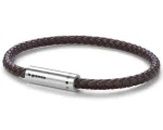 BROWN LEATHER CABLE BRACELET LE 7G - Image 3