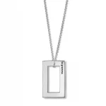 RECTANGLE NECKLACE LE 3.4G