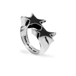 ICON BLACK ENAMELED SINGLE RING