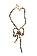 BLACK BOW NECKLACE