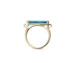 NEON BLUE BAR RING