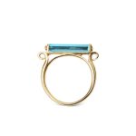 NEON BLUE BAR RING