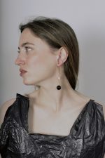 ANGEL SKIN AND ONYX ARCH EARRING - Image 2