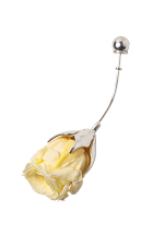 PALE YELLOW ROSE EARRING