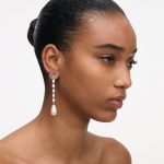 BOW PEARL DROPLET EARRINGS - Image 3