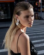 CRYSTAL TIERED EARRINGS - Image 2