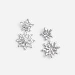 CRYSTAL TIERED EARRINGS - Image 4