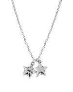TWO STARS ENAMELED NECKLACE - Image 3