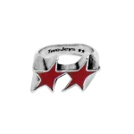 ICON RED ENAMELED SINGLE RING - Image 2