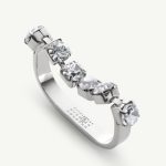 RHINESTONE TWO FINGER RING