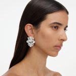 SILVER CRYSTAL CLUSTER EARRINGS - Image 4