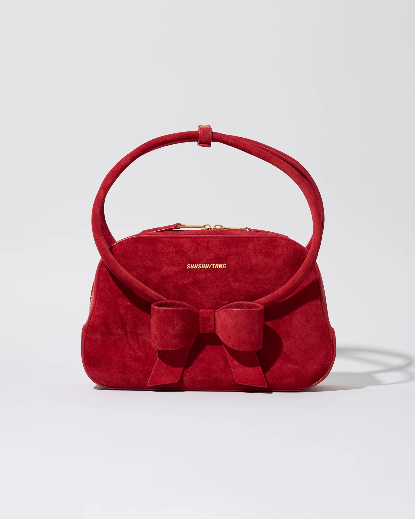 260403_0502 BOW RING HANDLE BAG RED - Image 1
