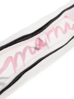 Pink floral print silk bandeau scarf - Image 2