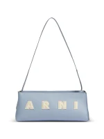Light blue leather Museo baguette bag - Image 3