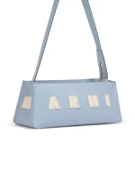 Light blue leather Museo baguette bag - Image 5