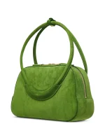BOW RING HANDLE BAG GREEN - Image 3