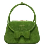 BOW RING HANDLE BAG GREEN