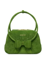 BOW RING HANDLE BAG GREEN