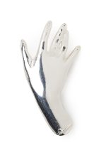 Silver hand brooch