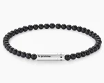 black onyx beads bracelet le 9g