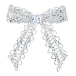 Lace Bowknot Gemstone Hair Clip