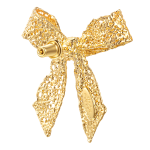 Fuzzy Lace Bow Earrings - Image 2