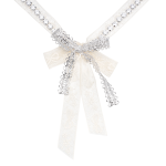 Long-tail Lace Bowknot Fabric Necklace - Image 3