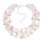 Painted Pearl Layered Necklace - Image 2
