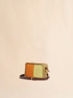 Yellow and orange paper raffia Seaside camera bag - Image 5