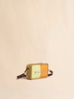 Yellow and orange paper raffia Seaside camera bag - Image 4