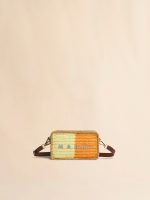 Yellow and orange paper raffia Seaside camera bag - Image 3