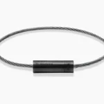 black ceramic cable bracelet le 7g