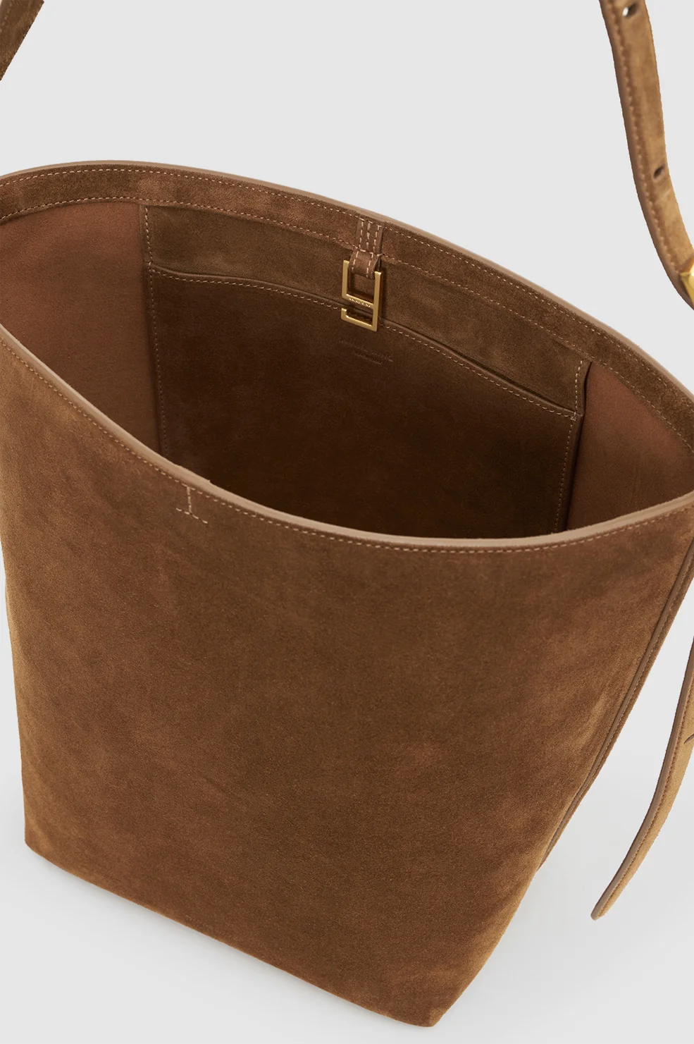 ELLY LARGE BUCKET BAG SUEDE - Image 2