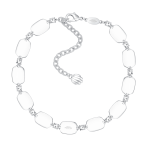 Relied Bowknot Nature white Stone Prom Necklace - Image 2