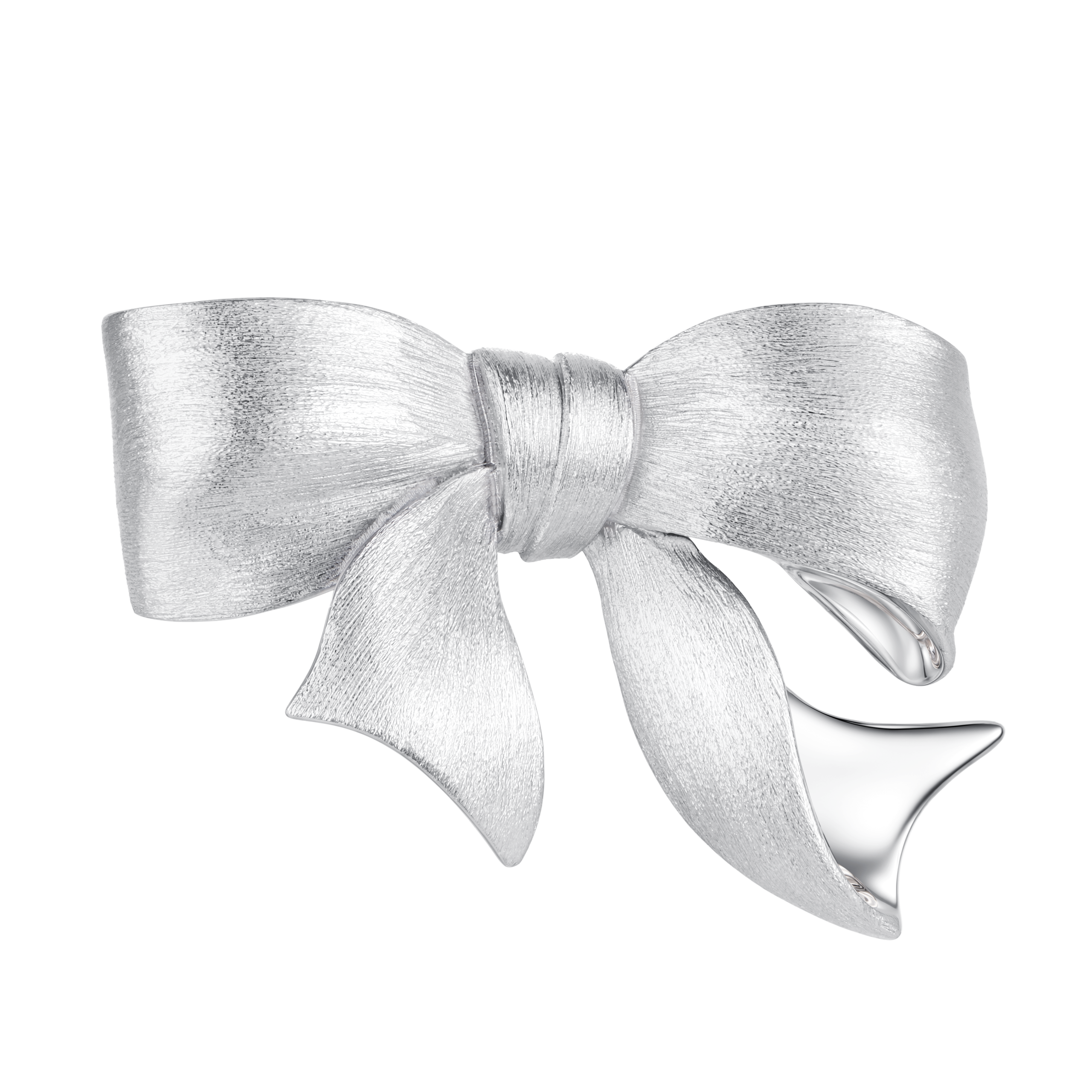 26624SLV00DLR (2) Gift Bowknot Earring - Image 1