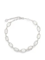 Relied Bowknot Nature white Stone Prom Necklace