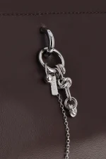 FLOR BROWN BAG WITH CHAIN CHARM - Image 3