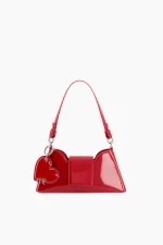 MARLA RED LIPSTICK BAG (WITH HEART KEYCHAIN)