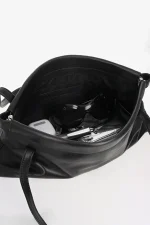 FLOR BLACK BAG WITH CHAIN CHARM - Image 4